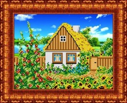 Схема для вышивки бисером КБП-4004 В деревне Лето