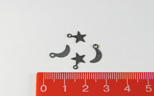" Zlatka" Подвески " звезды и луна" DC- 031 №03 под черный никель