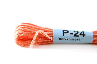 Мулине меланж Р-24 св.коралловый-св.розовый