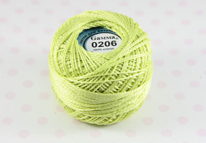 Пряжа Ирис 100% хлопок 10г 82м №0206 желто-салатовый