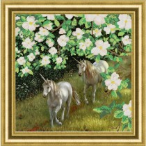 "Прогулка" Рисунок на ткани