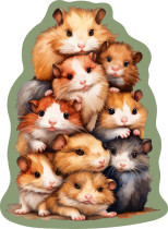 " ФРЕЯ" PZLF- 010 Пазл фигурный деревянный " Банда пушистых" 162 элемент. 