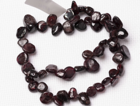 Бусины Гранат галтовка (бабочка)5-3 мм